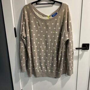 Adidas Oversized Crew With Zipper Back
